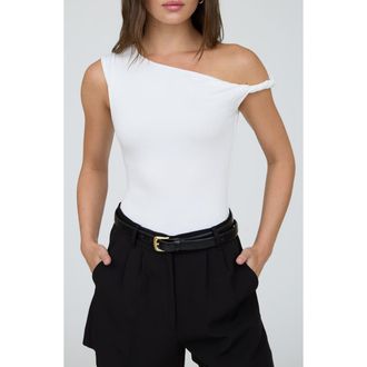 Blu Pepper Asymmetric Off-the-Shoulder Strap in Off White at Nordstrom Rack, Size Large