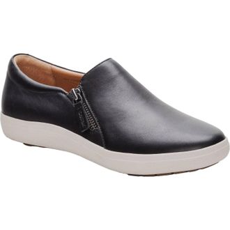 Aetrex Womens Jenna Slip-On Sneakers In Black