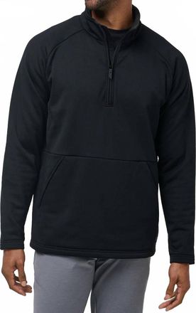 Travis Mathew Quest Polar Fleece Pullover In Black