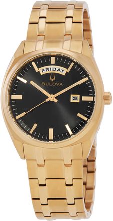 Bulova Surveyor Quartz Black Dial Mens Watch 97C116