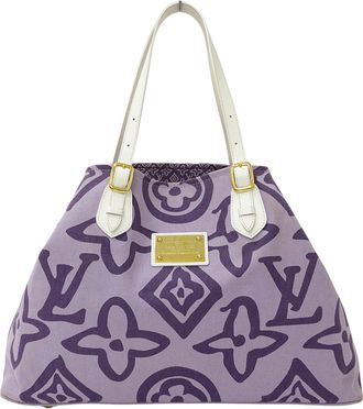Louis Vuitton Lilac Purple Canvas Tote Bag (Pre-Owned)
