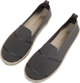 Generic Ladies Casual Shoes Breathable Knitted Walking Shoe Round Toe Breathable Lightweight Comfortable Wide Width Slip On Trainers Gym Sport Tennis Gray