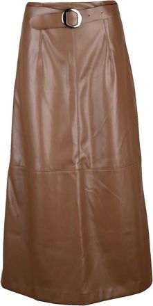 Imperial Rokken, Dames, Bruin, S, Polyester, Lange Jurk Eco