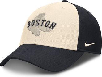 Nike Boston Red Sox Statement Club Nike Mens Dri-FIT MLB Adjustable Hat in Blue | NB1101BFBQ-CJ5
