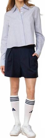 WE-AR4 The Ivy Short In Navy Stripe