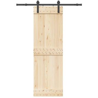 vidaXL Kit De Herrajes Para Puertas Correderas Acero Negro 152 Cm Vidaxl