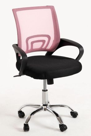 Regalos Miguel Sillas De Escritorio - Silla Midi Pro - Rosa Y Negro