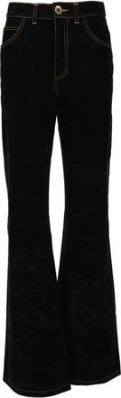 Nineminutes Katoenmix Casual Broek - Dames - Flared Jeans - Zwart - M - Katoen - Jeans