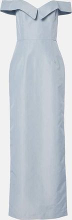 Markarian Sarika off-shoulder taffeta gown