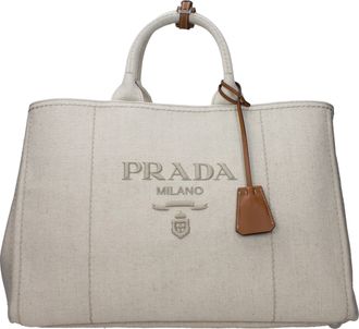 Prada mannens Handtassen Stof Beige/Natuurlijk