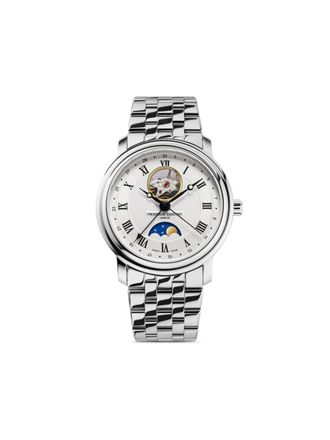 Frederique Constant Classics Heart Beat Moonphase Date 40mm horloge - Zilver