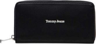 Tommy Hilfiger Zip Wallet - Dames - Portefeuilles - Zwart - ONE Size - Accessoires
