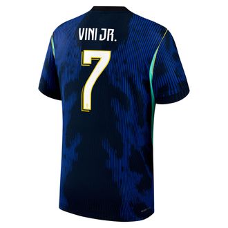 Nike Jordan Vin&iacute;cius J&uacute;nior Brazil National Team 2026 Match Away Jordan Mens Dri-FIT ADV Soccer Jersey in Blue | NN203940206-CBF