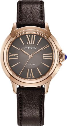 Citizen Dames Bruine Horloge EM1163-09X