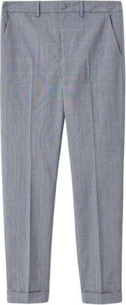 Liu Jo Geruite Cropped Broek - Dames - Vrijetijds broeken - Grijs - M - Polyester - Broeken