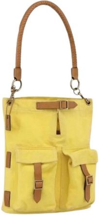 Gucci Pre-owned Shoulder Bags, female, Yellow, Size: ONE SIZE Pre-owned Vintage Shoulder Bag