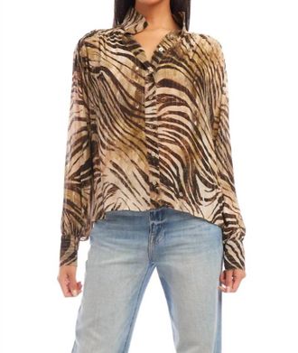 Fifteen Twenty Nyla Blouse In Zebra