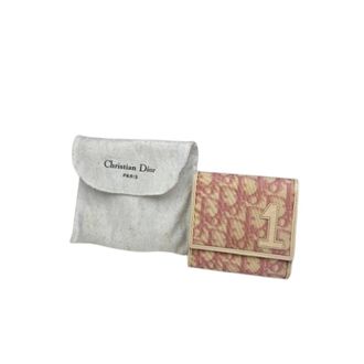 Dior Pre-owned Vintage Oblique Portemonnee - Dames - Pre-owned - Roze - Maat: ONE Size Leer