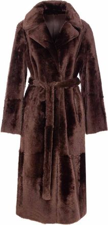 Yves Salomon Brown Coat