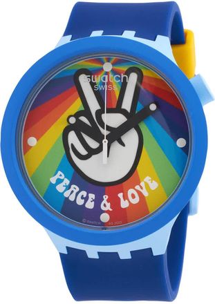 Swatch Pride Peace Hand Love Quartz Mens Watch SB03N105
