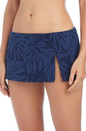 Bleu Rod Beattie Skirted Hipster Bikini Bottoms in Midnight at Nordstrom, Size 14