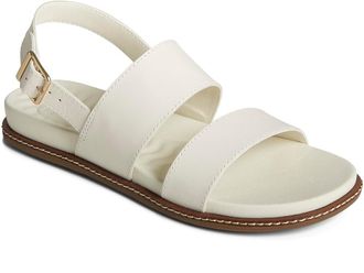 Sperry Top-Sider Waveside Plushwave Backstrap Womens Sandals Ivory : 6.5 M (B), Leather