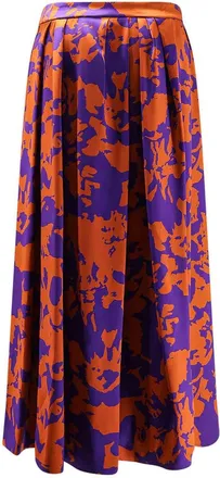 Dries Van Noten Soni Skirt In Printed Viscose