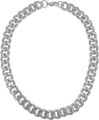 Adornia Water Resistant 14K Gold Plated Curb Chain Necklace in Silver at Nordstrom Rack