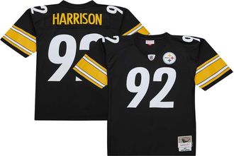 Mitchell & Ness Mens Mitchell & Ness James Harrison Black Pittsburgh Steelers Legacy Replica Jersey at Nordstrom, Size X-Large