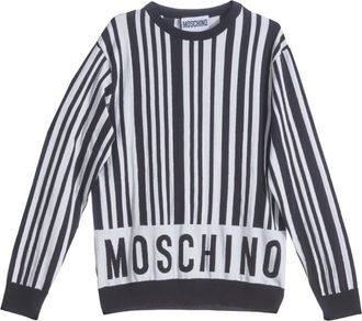 Moschino Heritage Barcode Jumper - Heren - Ronde hals truien - Veelkleurig - L - Katoen - Truien & Vesten