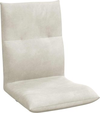 vidaXL Sill&oacute;n Ajustable Crema Terciopelo Vidaxl