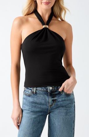 Guess Annette Halter Top in Jet Black at Nordstrom, Size X-Small