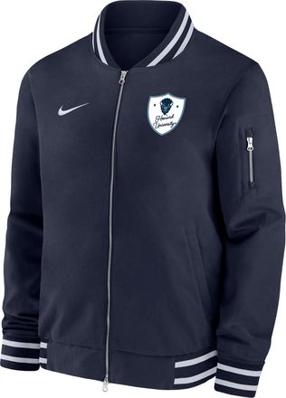Nike Mens College (Howard University) Bomber Jacket in Blue | M62424HOWD25-NVY