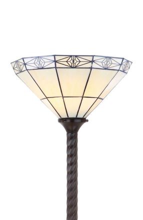 Jonathan Y Designs Moore Tiffany-Style 68.57 Torchiere LED Floor Lamp, Bronze at Nordstrom
