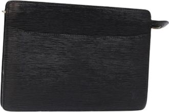 Louis Vuitton Pre-owned Leather clutches - Dames - Vintage Clutch - Zwart - ONE Size - Leer - Vintage