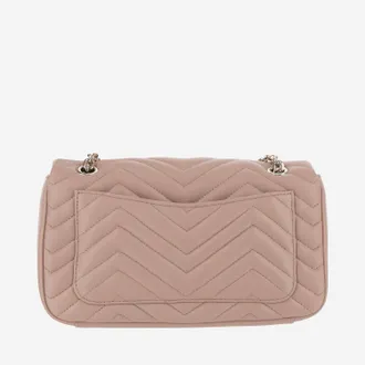 Gucci GG Marmont Nappa Leather Shoulder Bag - Pink