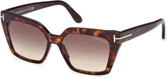 Tom Ford Winona Zonnebril - Dames - Zonnebrillen - Bruin - 53 MM - Accessoires