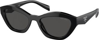 Prada Stijlvolle zonnebril in goud - Dames - Zonnebrillen - Zwart - 52 MM - Accessoires