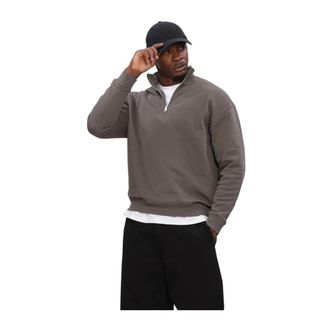 Genti Heren, Sweatshirts & Hoodies, Grijs, Maat: S Katoen