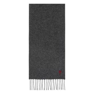 Ami Ami de Coeur Sjaal - Heren - Accessoires - Grijs - Maat: ONE Size Wol