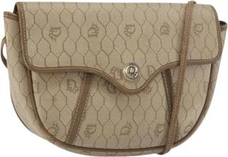 Dior Pre-owned Vintage Schoudertas - Dames - Vintage Schoudertas - Beige - ONE Size - Leer - Vintage