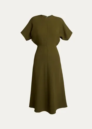 Victoria Beckham Eleanor A-Line Midi Dress