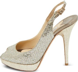 Jimmy Choo London Pumps con glitter - Oro
