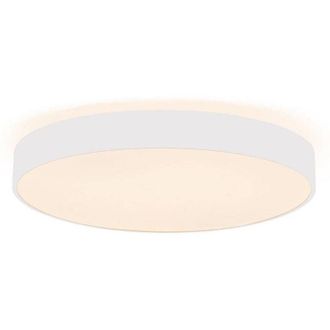 Trade Shop Trade Shop Traesio - Plafoniera Moderna Tonda Led 65w Cct 3000k 4000k Lampada Soffitto Muro Luce 60cm - Bianco