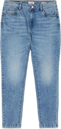 Oltre Washed Skinny Jeans - Dames - Slim Fit Jeans - Blauw - S - Katoen - Jeans