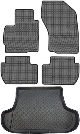 OEM Mitsubishi Outlander Ii Suv De Marzo De 2007 A Agosto De 2012. Juego De Alfombrillas De Goma Para Coche Y Alfombrilla Para Maletero