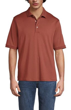 Lands End Short Sleeve Cotton Supima Polo Shirt in Earthen Clay at Nordstrom, Size Xx-Large