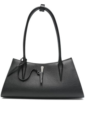 MUGLER leather tote bag - Black