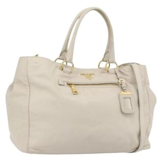 Prada Pre-owned Handbags, female, Beige, Size: ONE SIZE Pre-owned Vintage Hand Bag