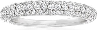 Ross-Simons Diamond Pave Ring in Sterling Silver